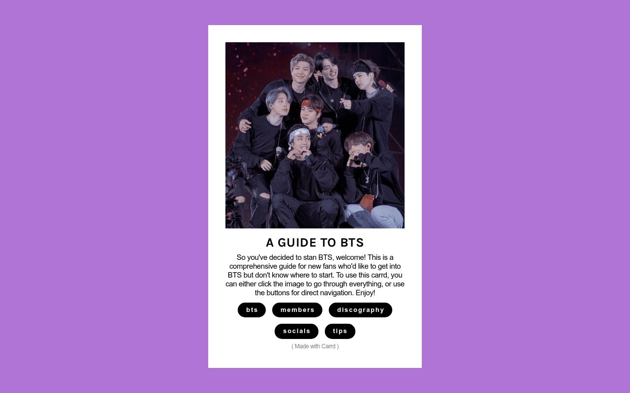 The BTS Guide